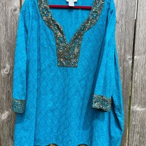Ulla Popken Beaded Tunic